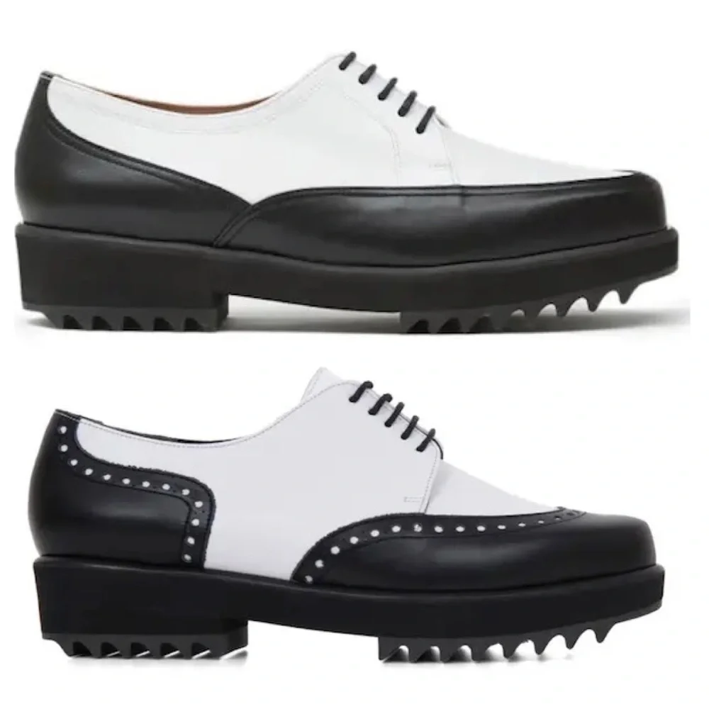 Robert Clergerie x Dover Street Market Platform Oxfords Black White NEW